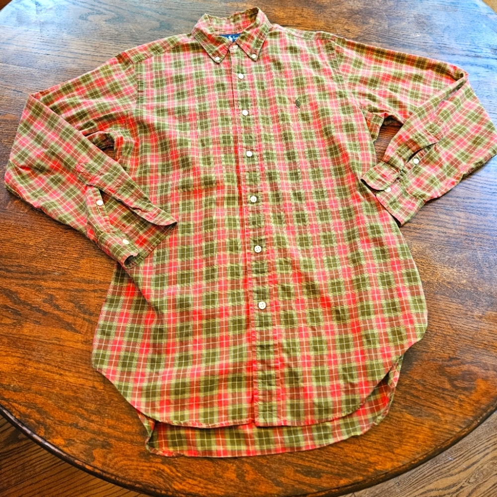 Polo Pink, Green, Brown Classic Fit Sz S